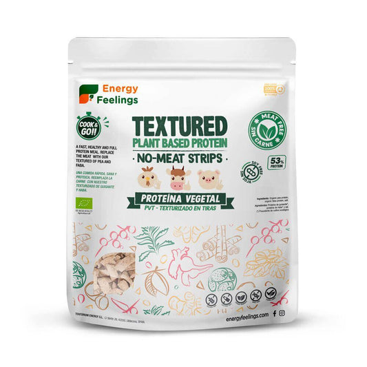Proteína Vegetal Texturizada (PVT) Tiras biológicas sem carne 400 g