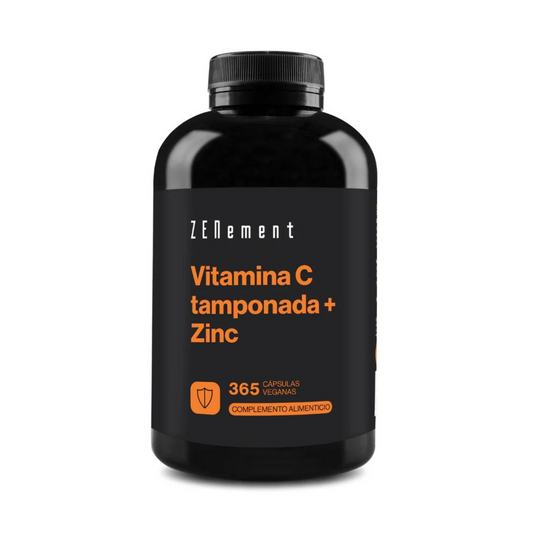 Vitamina C tamponada + zinco Zenement 365 cápsulas vegan