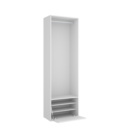 Vestidor Reus Con Zapatero Y Trasera Reversible En Blanco/natural, 205cm(alto) 60cm(ancho)_5