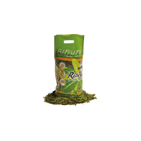 Feno de alfafa para coelhos e roedores Ribero 1kg