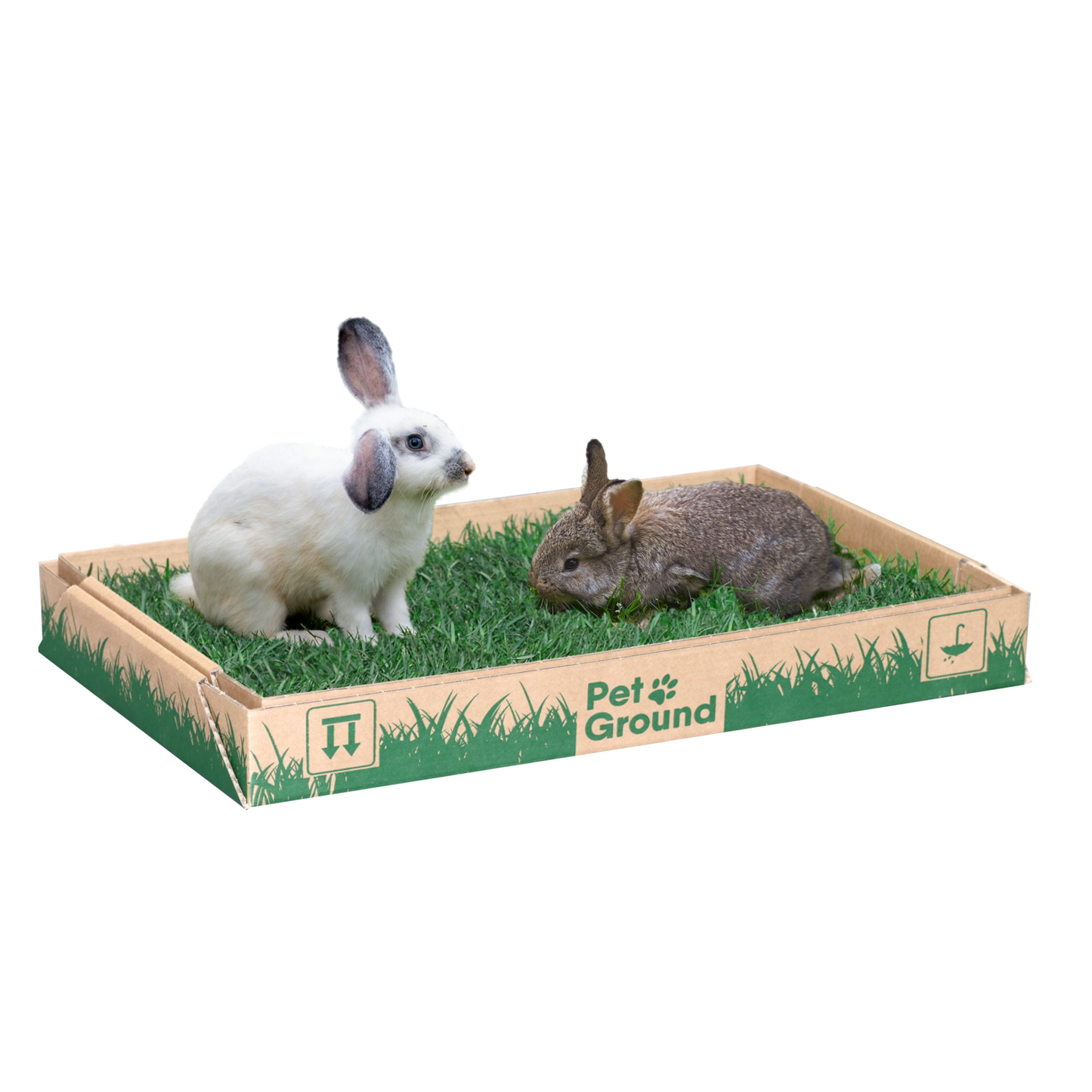 Petground, Parque Para Conejos, Casa De Césped Natural S: 62 X 40 Cm_0