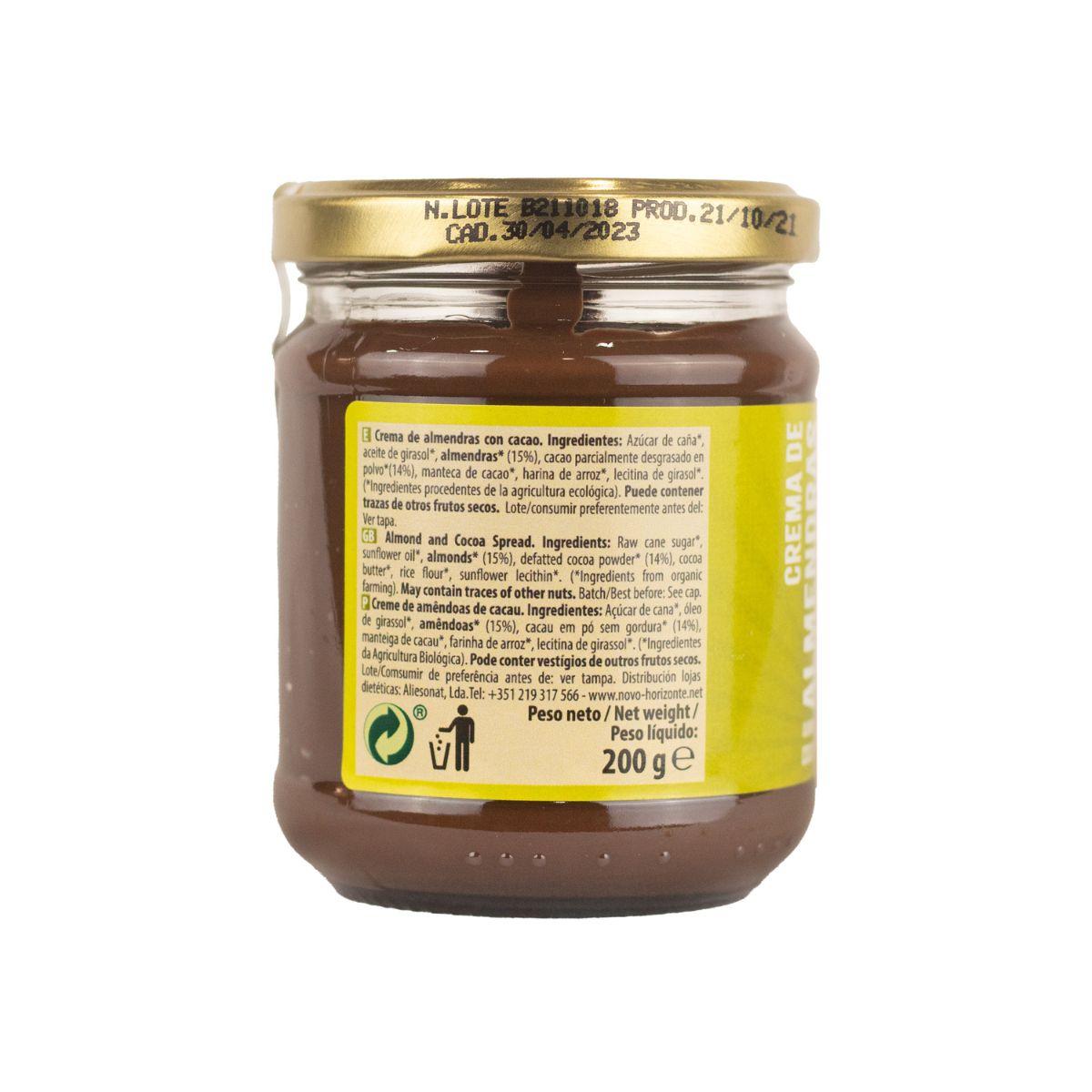 Creme de Amêndoa e Cacau Naturgreen, 200 g