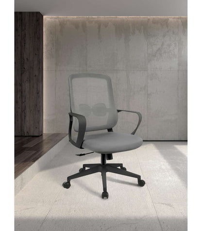 Silla Despacho Giratoria Elevable Acabado Gris/negro, 66m(ancho) 97/105cm(altura) 61cm(fon_4