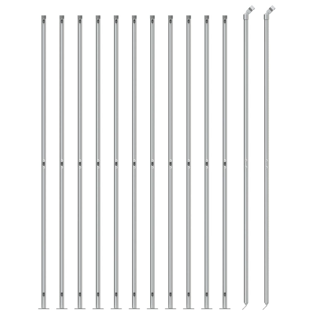Cerca De Alambre Con Brida Plateada 2x25 M / Vetonek_2