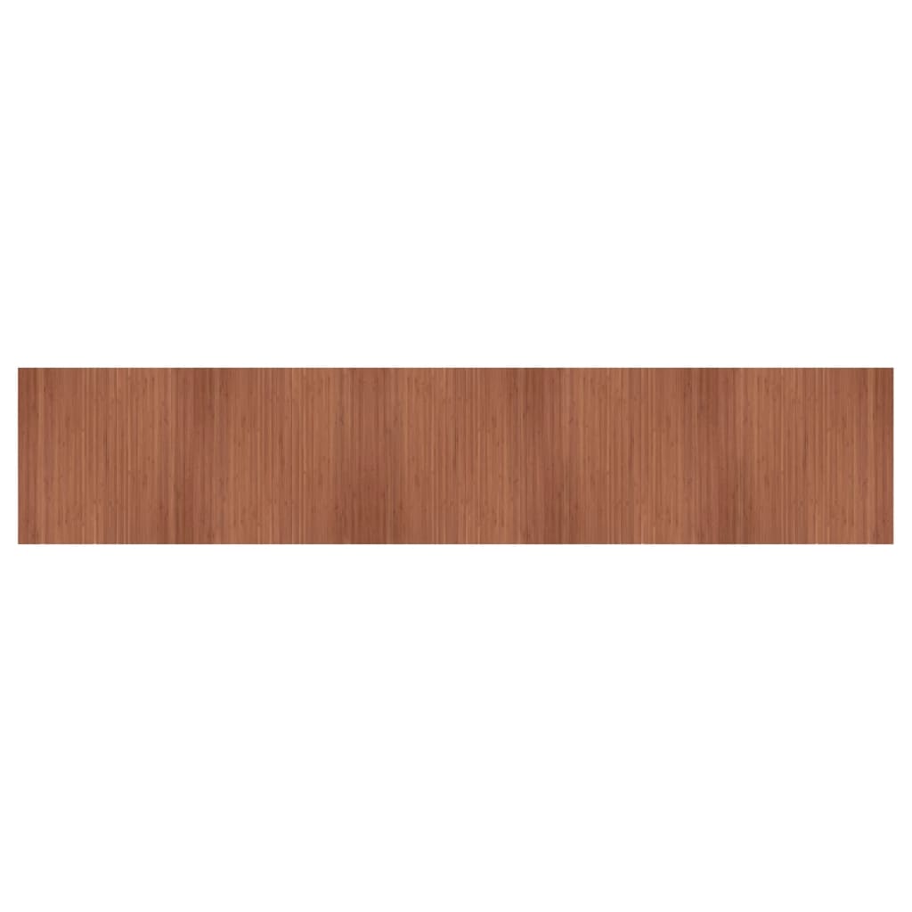 Alfombra Rectangular Bambú Marrón 100x500 Cm / Vetonek_1