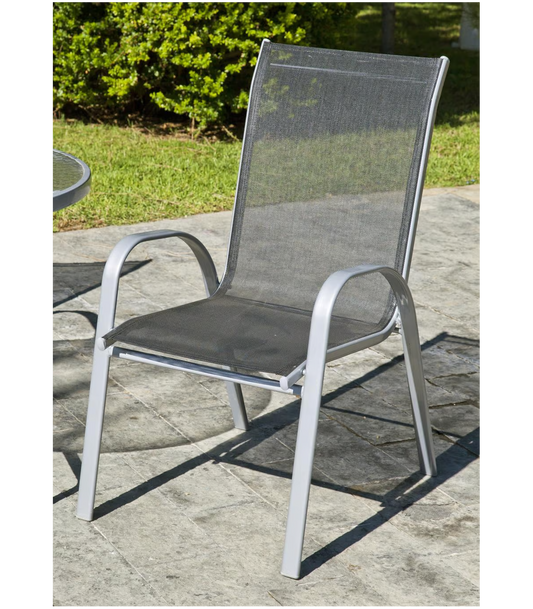 Pack De 4 Sillones Apilables Acero/textilen Seul-3. 94 Cm(alto) 54 Cm(ancho)84 Cm(fondo)_0