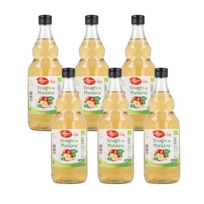 Pack de 6 Vinagres de Maçã Biológicos da El Granero, 750 ml
