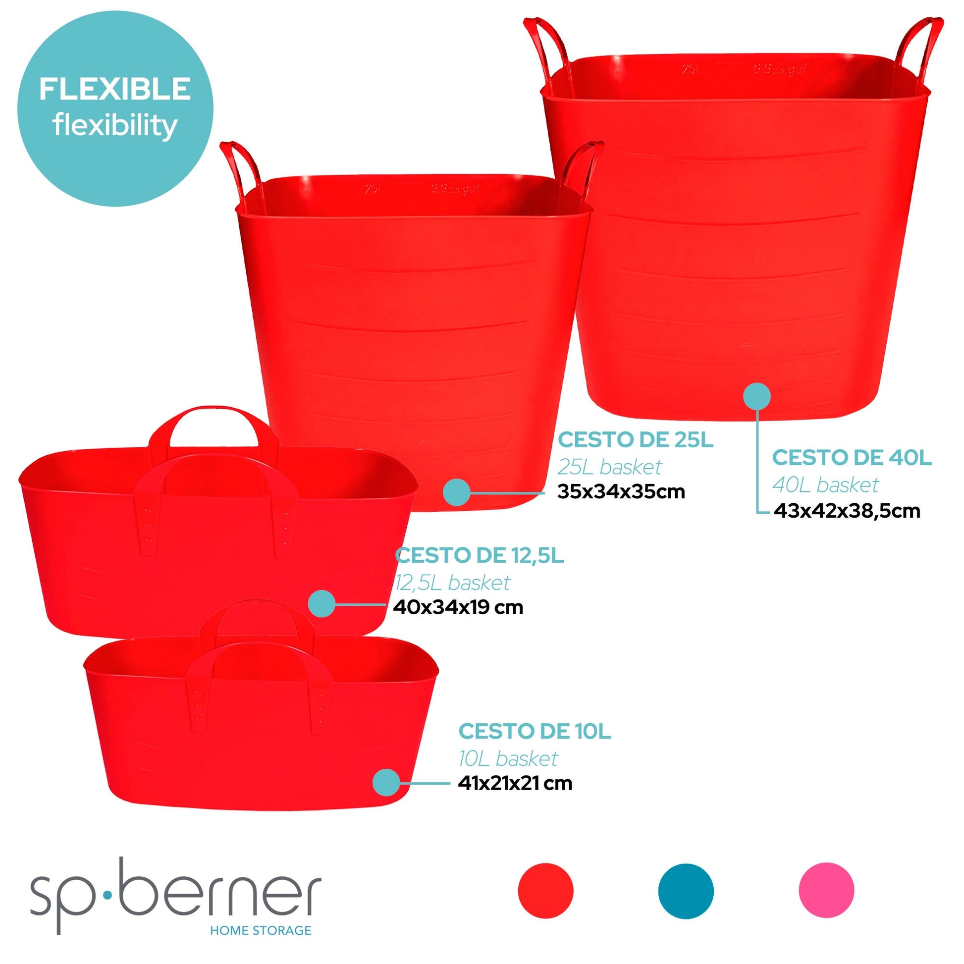 Life Story Cesto Shallow 12,5l Red_2
