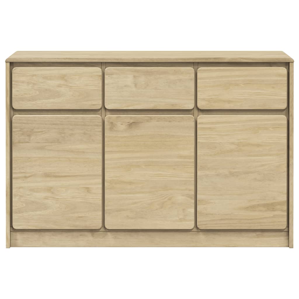 Aparador Sauda Madera Maciza Pino Color Roble 114x43x75,5 Cm / Vetonek_3
