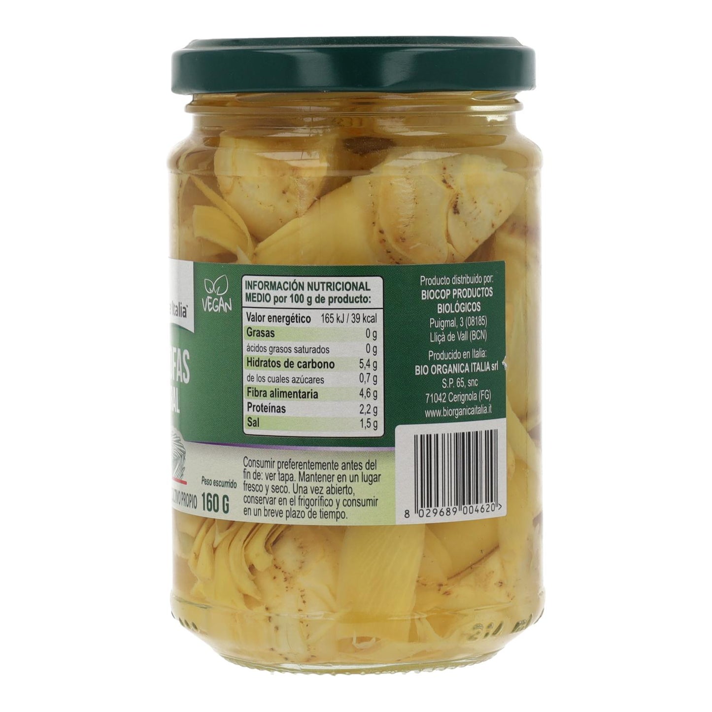 Alcachofras Naturais Demeter Bio Organica Italia 280 gr