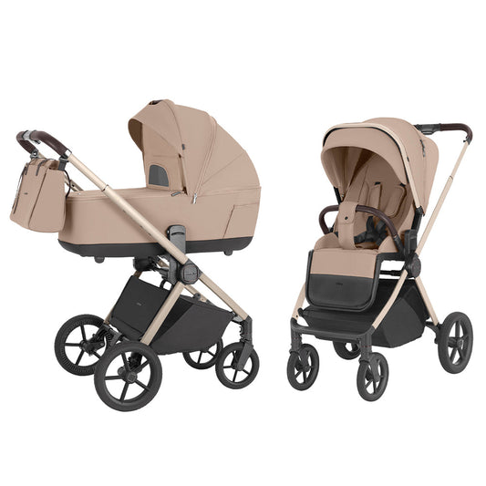Carrello Carrito De Bebé Ultra Dúo 2 En 1 Floral Beige_0