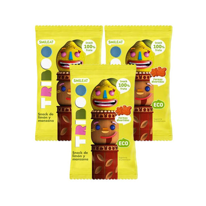 PACOTE 3x Snack Eco Maçã e Limão 25 g Smileat- Triboo