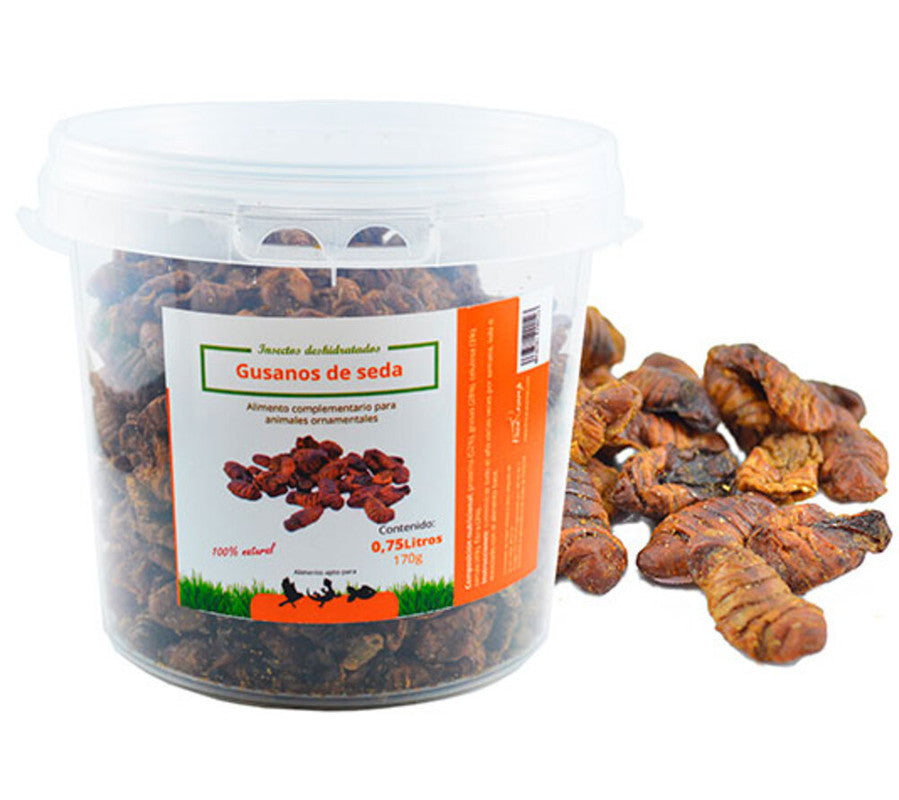 Gusanos De Seda Secos - Alimento Para Aves Silvestres, Gallinas, Patos, Y Aves De Corral (1250 G)_0