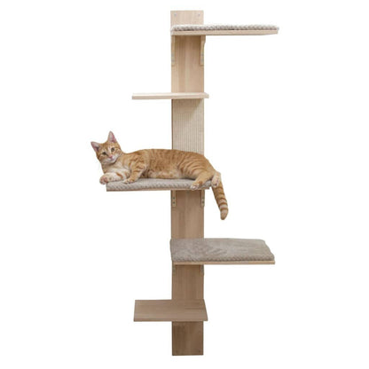 Kerbl Rascador Para Gatos Timber Wall Color Natural Y Gris Taupe 150cm_0