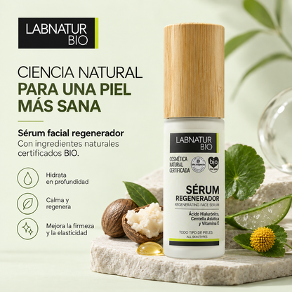 Sérum Facial Regenerador Labnatur Bio 30 ml | Regeneración, Firmeza, Elasticidad y Luminosidad | Vegano_3