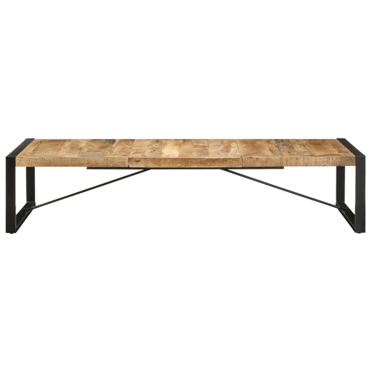 Mesa De Centro De Madera De Mango Rugosa 180x90x40 Cm_0