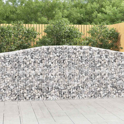 Cestas De Gaviones 9 Uds Forma De Arco Hierro 400x50x100/120 Cm_1