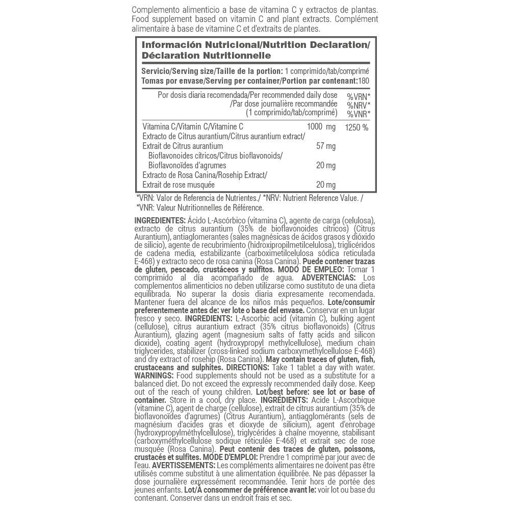 Vitamina C 1000mg - 180 Comprimidos - Potente Antioxidante - Masmusculo_5