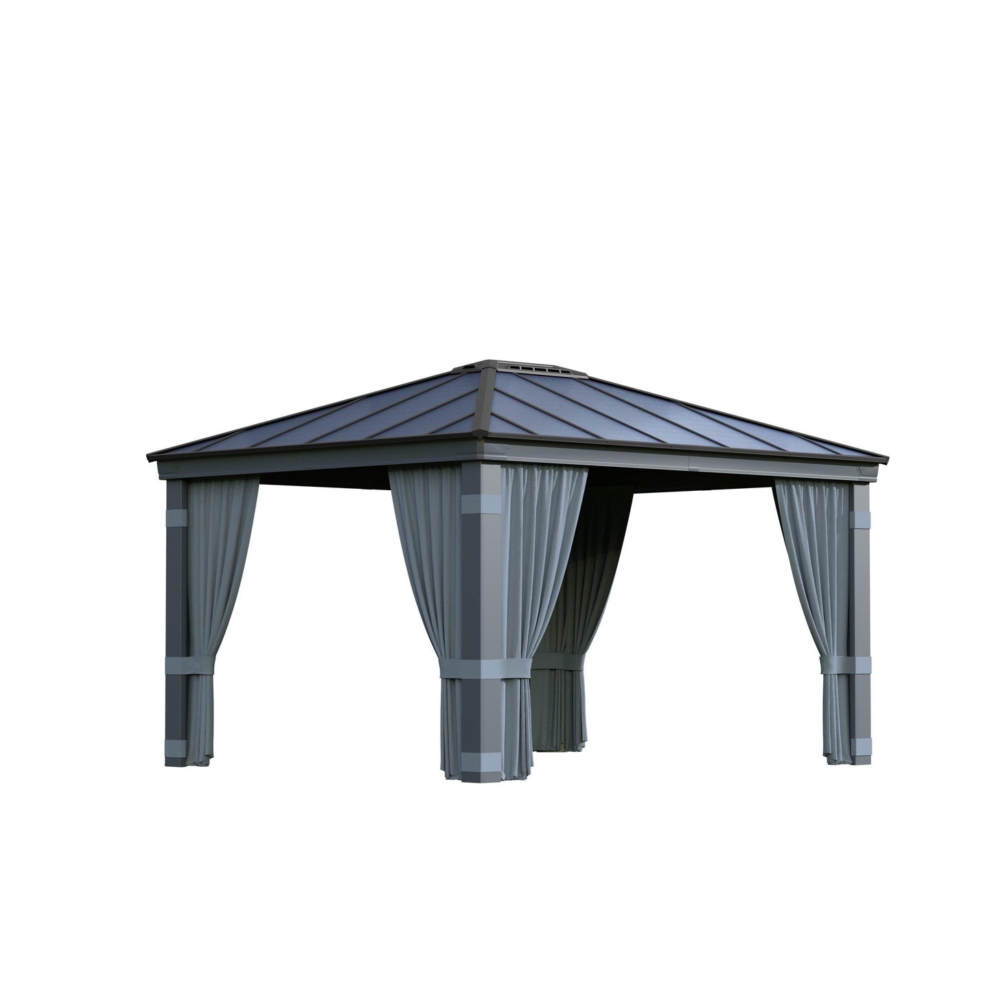 Conjunto de cortinas para gazebo Dallas 360x422 cm 