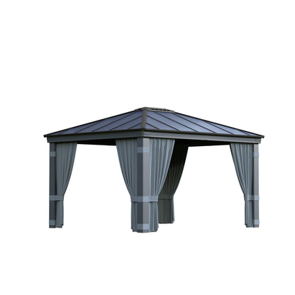 Conjunto de cortinas para gazebo Dallas 360x422 cm 