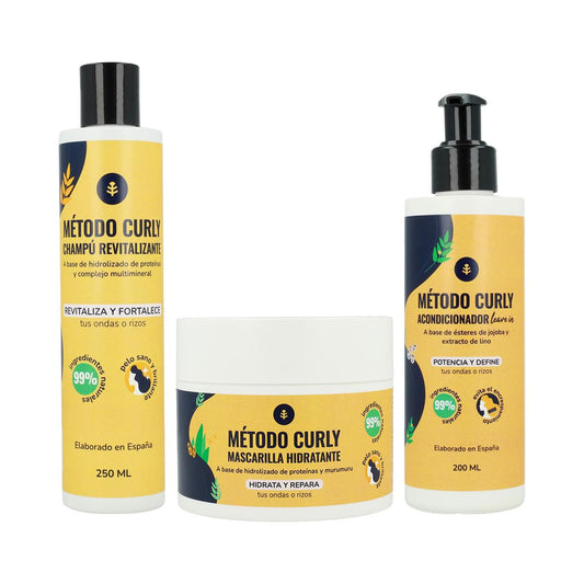Pacote Método Cacho: champô, máscara e leave-in Planeta Huerto