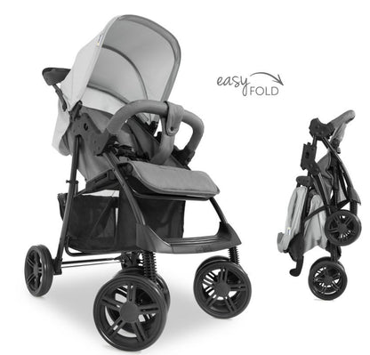 Carrito De Bebé Shopper Trío Hasta 22 Kg Capazo Duro Gris_2