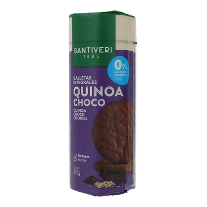 Bolachas integrais de quinoa/chocolate Santiveri 0% açúcares 175 g