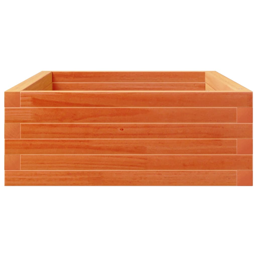 Jardinera Madera Maciza De Pino Marrón Cera 110x60x23 Cm_5