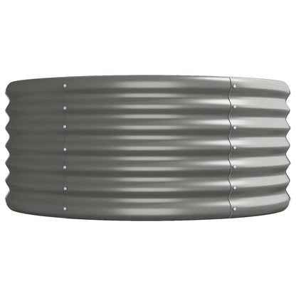 Jardinera Arriate Acero Galvanizado Gris 224x80x36 Cm_3