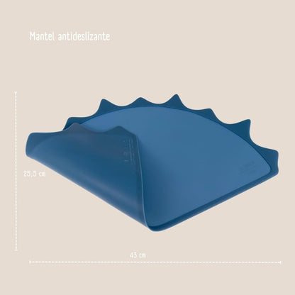 Vajilla De Silicona Orgánica - 15 Piezas - Azul Marino._2