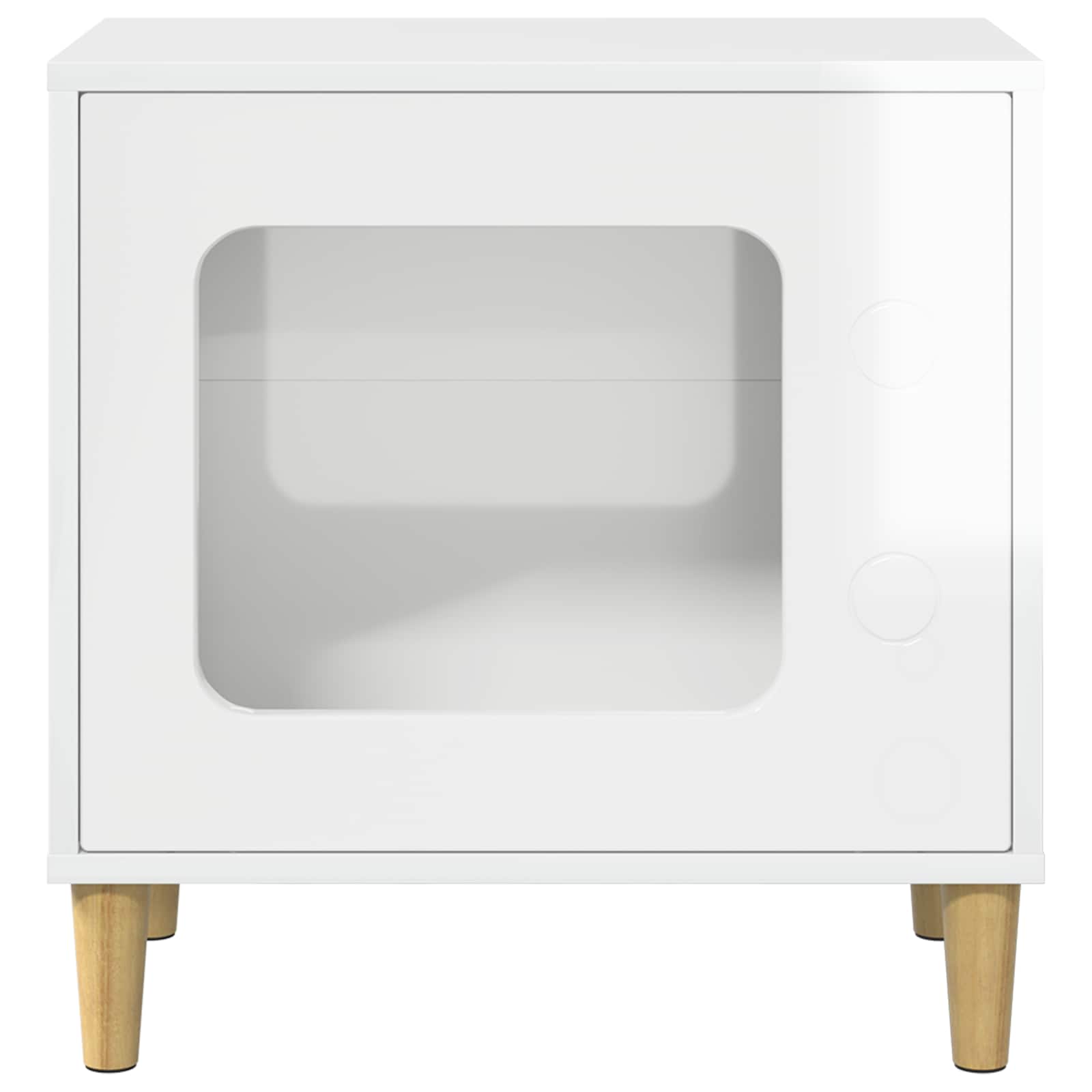 Casa Para Gatos Brillante 51 X 30 X 52 Cm Madera De Ingeniería_4