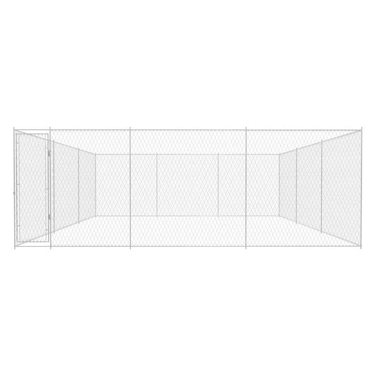 Perrera De Exterior De Acero Galvanizado 570x570x185 Cm_0