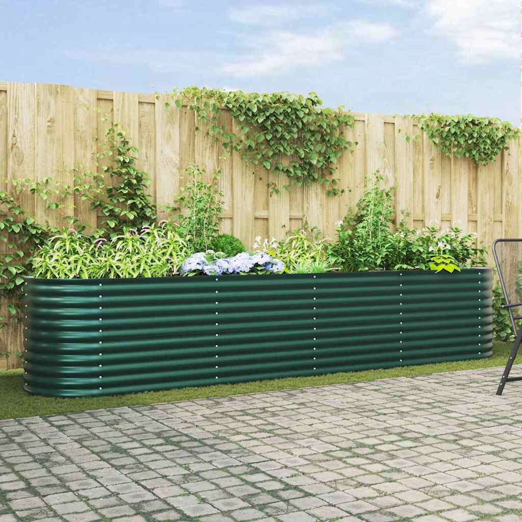 Cama Elevada Verde 400 X 80 X 81 Cm Acero_1