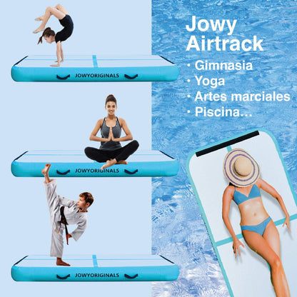 Airtrack 300x100x20cm Colchoneta Inflable, Color Azul