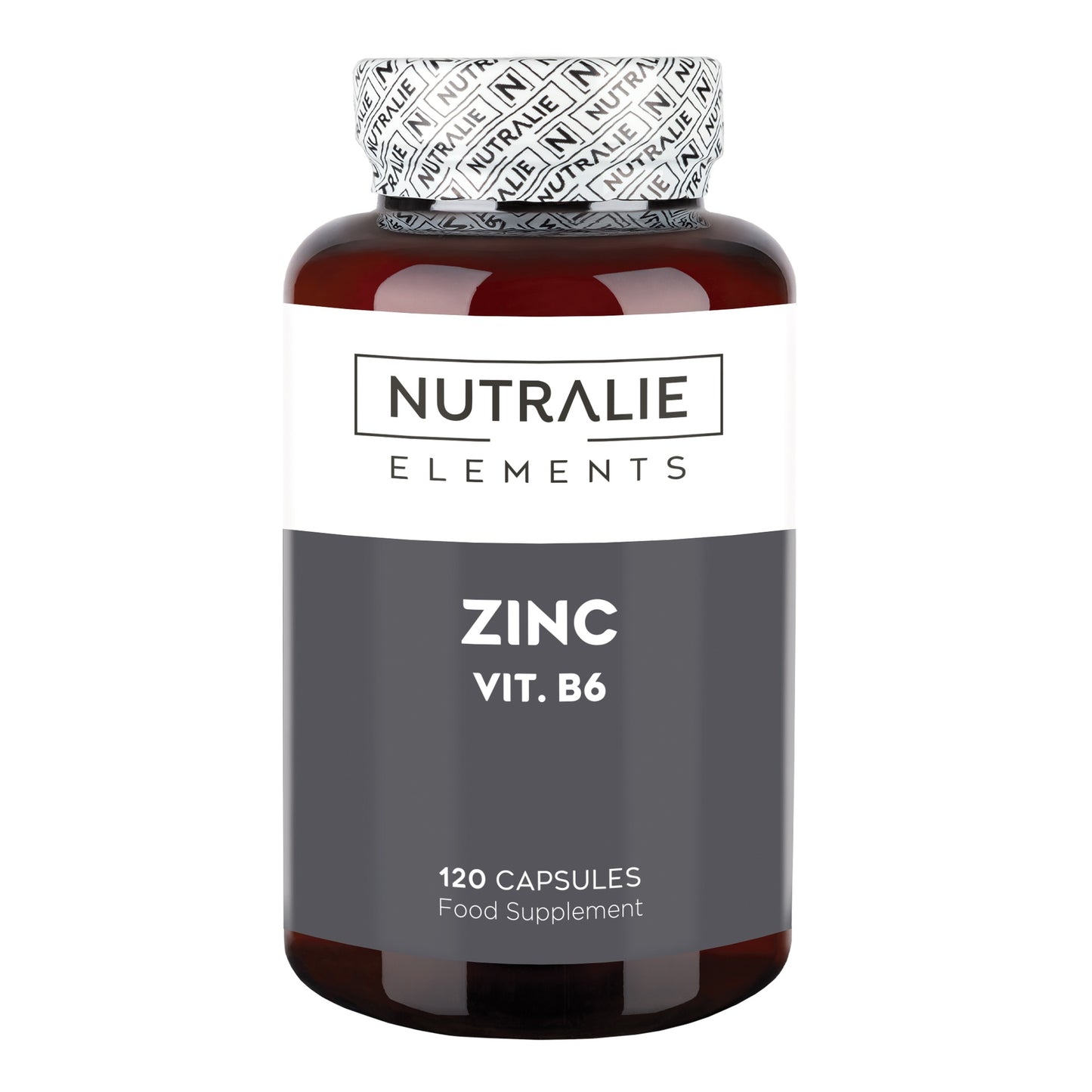 Nutralie Zinco com Vitamina B6 Pele Acne Cabelo Vegan 120 Cápsulas