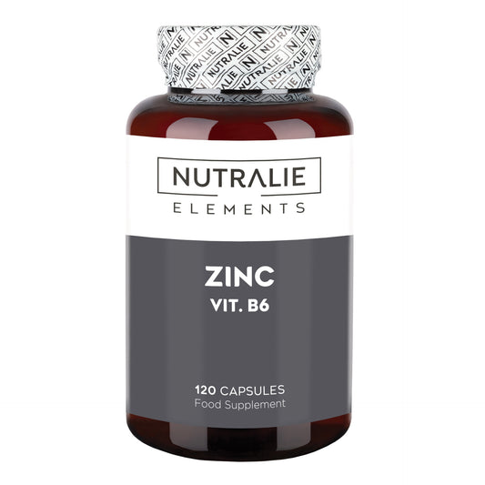 Nutralie Zinco com Vitamina B6 Pele Acne Cabelo Vegan 120 Cápsulas