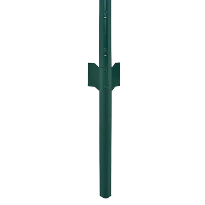 Valla De Malla Alambre Con Postes Acero 25x0,5 M Verde / Vetonek_1