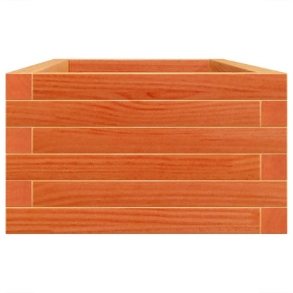 Jardinera De Madera Maciza Pino Marrón Cera 90x40x23 Cm_5