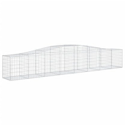 Cestas De Gaviones 10 Uds Forma De Arco Hierro 400x50x60/80 Cm_2