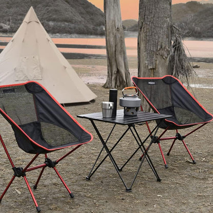 Well Home Mesa Plegable En Metal Color Negro 56x40x46cm_2