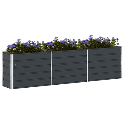 Jardinera Antracita 290 X 50 X 75 Cm Acero Galvanizado_2