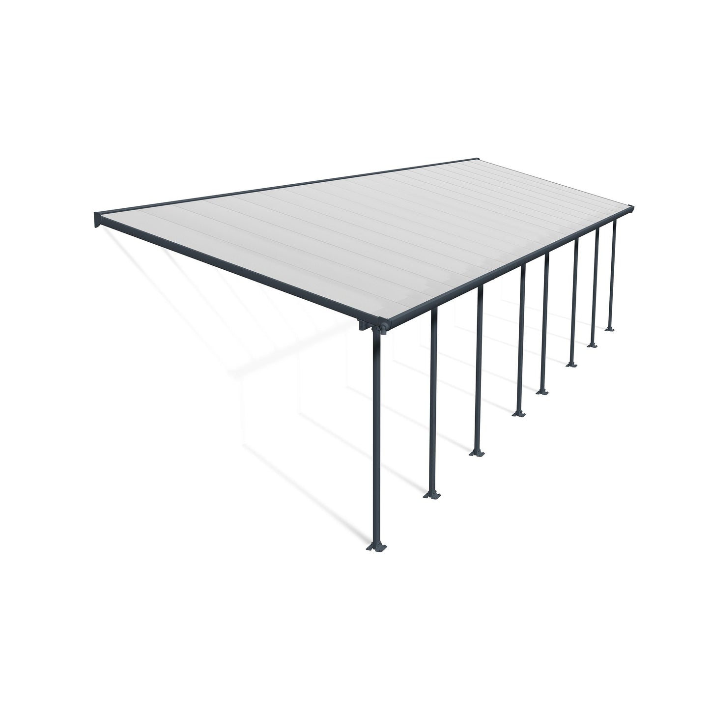 Pérgola anexa Feria 300x1035 cm cinzento 