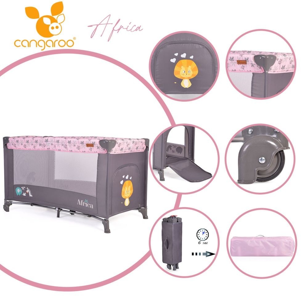 Cuna De Viaje Africa Pink_0