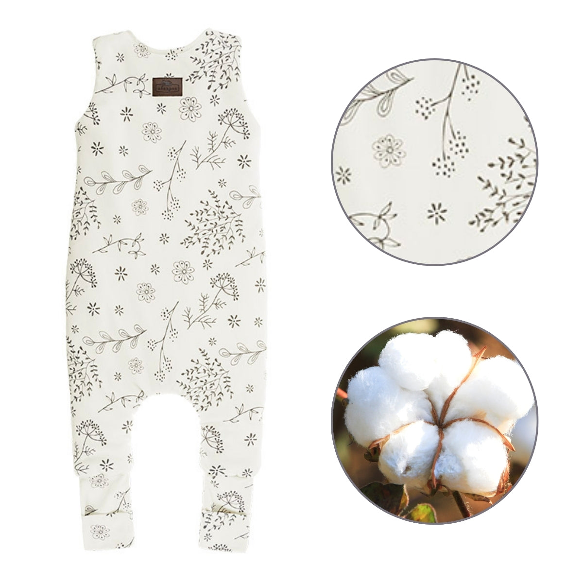 Bloom Saco De Dormir Con Pies Reversible T-s Jersey Algodón Sleepee | Abrigo Seguro Para Peques Que No Paran Quietos_2