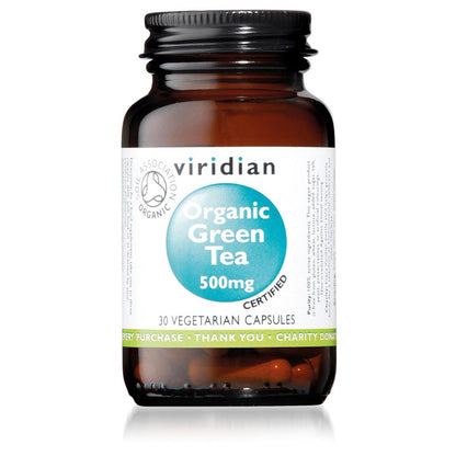 Chá Verde Biológico 500 mg 30 cápsulas vegan