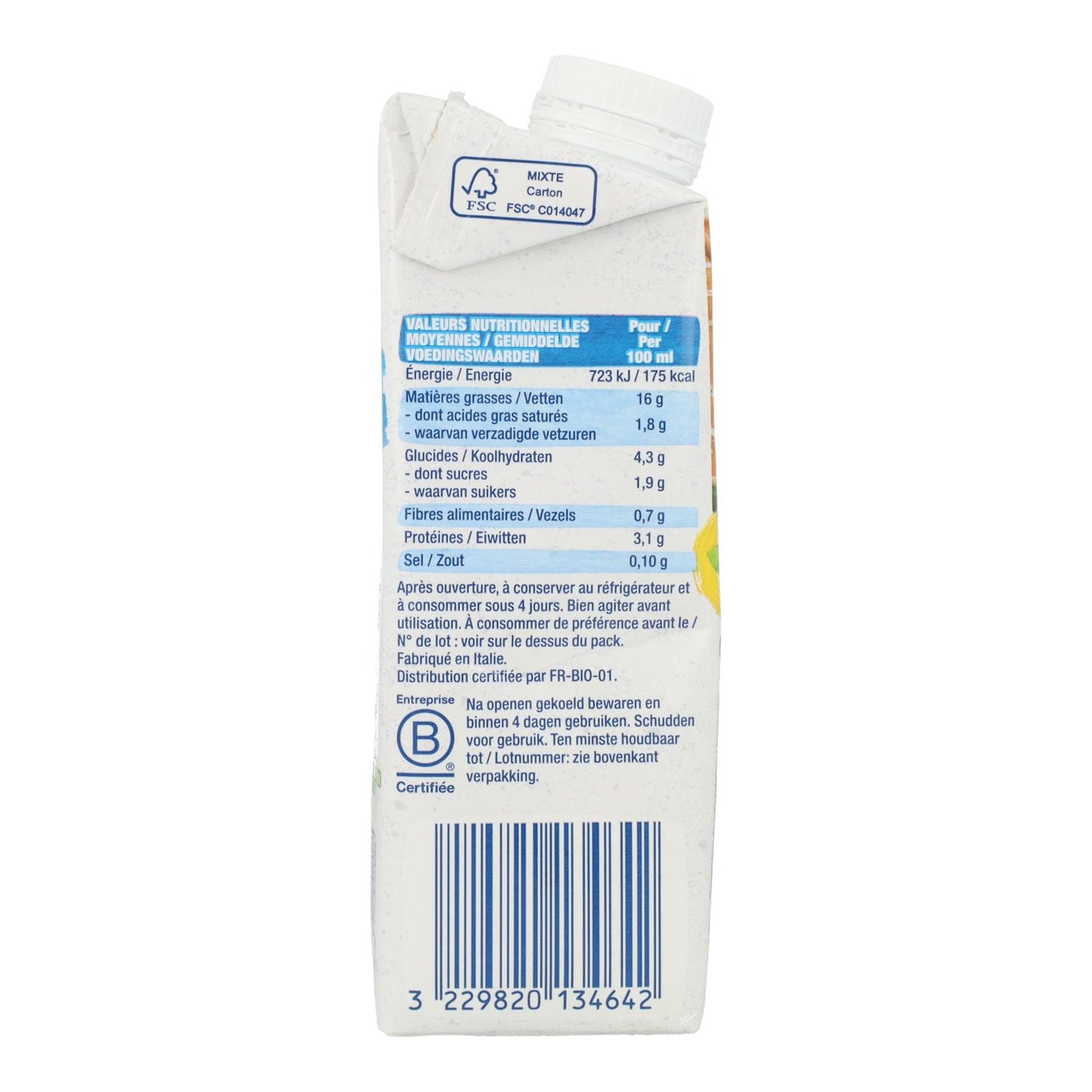 Bjorg Creme de Soja para Cozinhar 250 ml