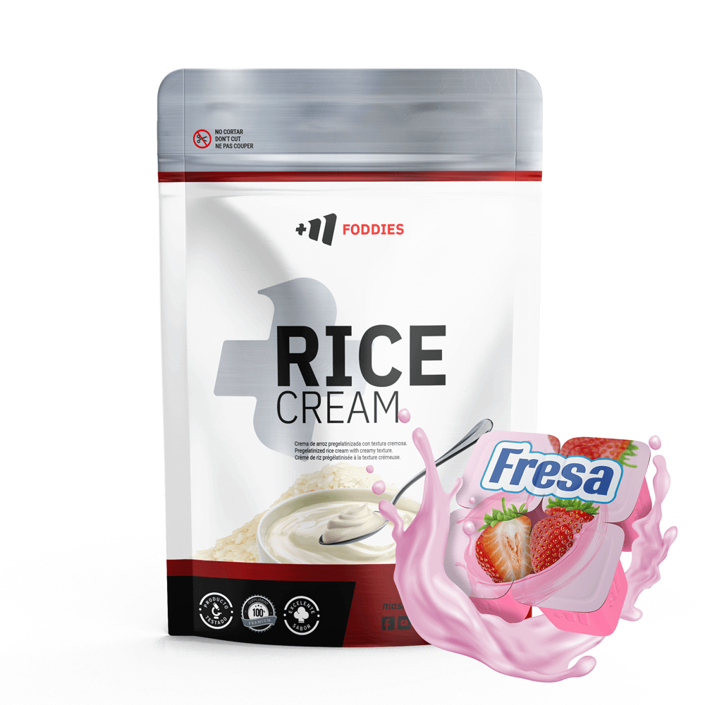 Rice Cream (crema De Arroz Pregelatinizada) - 1kg - Fresa - Fuente De Carbohidratos De Buena - Masmusculo_0