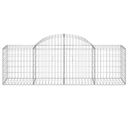 Cestas De Gaviones 5 Uds Forma De Arco Hierro 200x50x60/80 Cm_3
