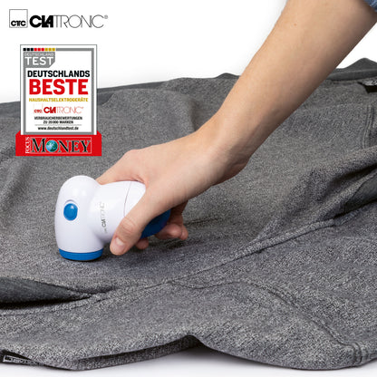 Quitapelusas Eléctrico, Elimina Pelotillas Ropa, Cuchillas Acero Inoxidable, Depósito Extraíble Clatronic Cla-tc3758 Blanco/azul_3