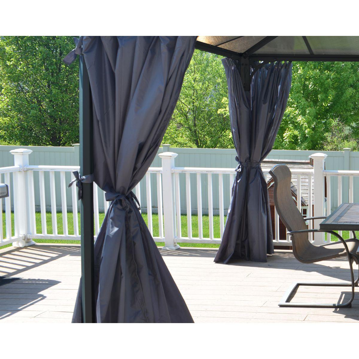 Conjunto de cortinas para gazebo gazebo Martinica 5000 + Milano 4300 Canopia da Palram